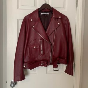 Acne Studios Leather Biker Jacket